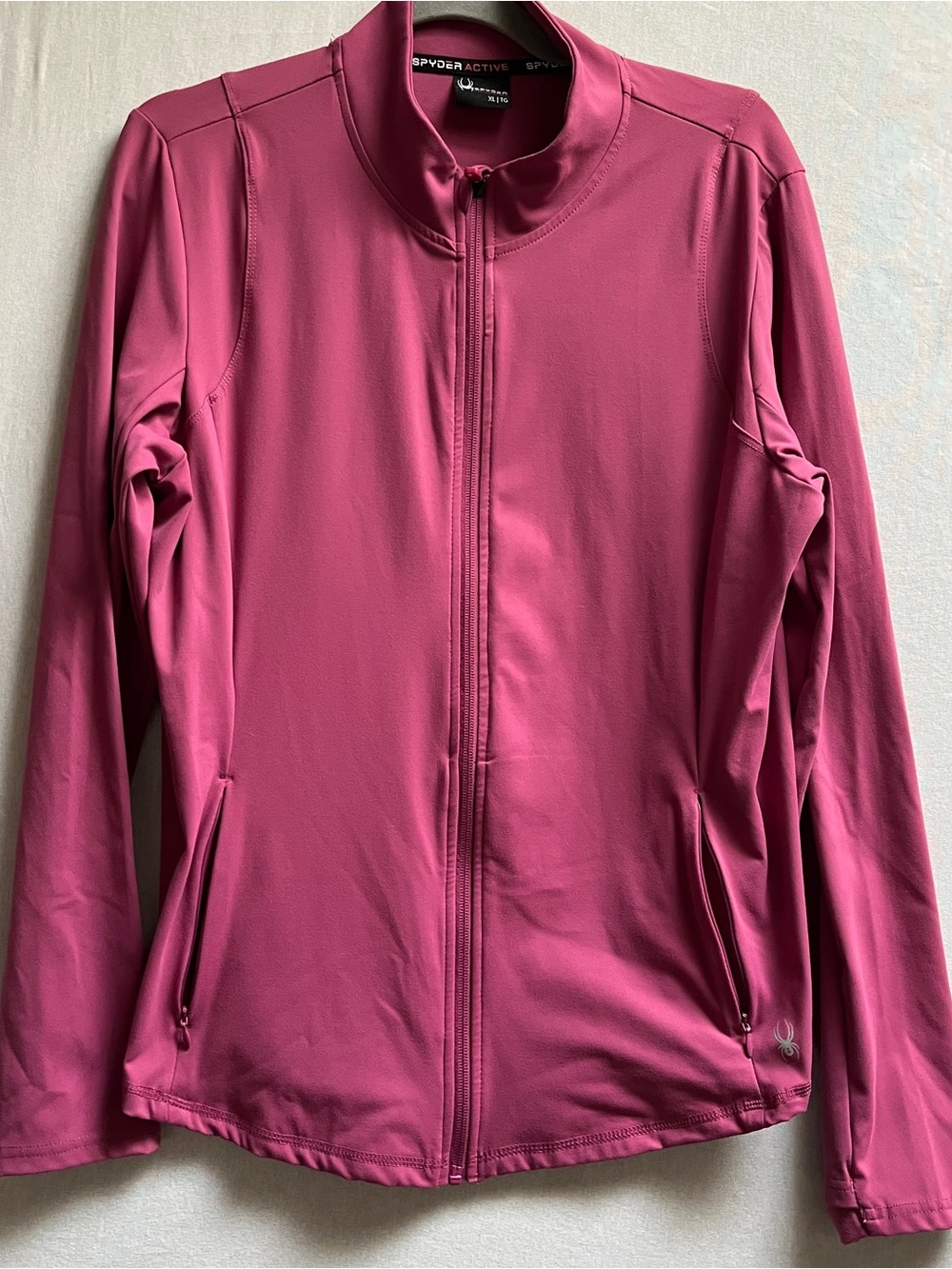 Spyder Women’s Pink Full Zip Active Jacket Size XL